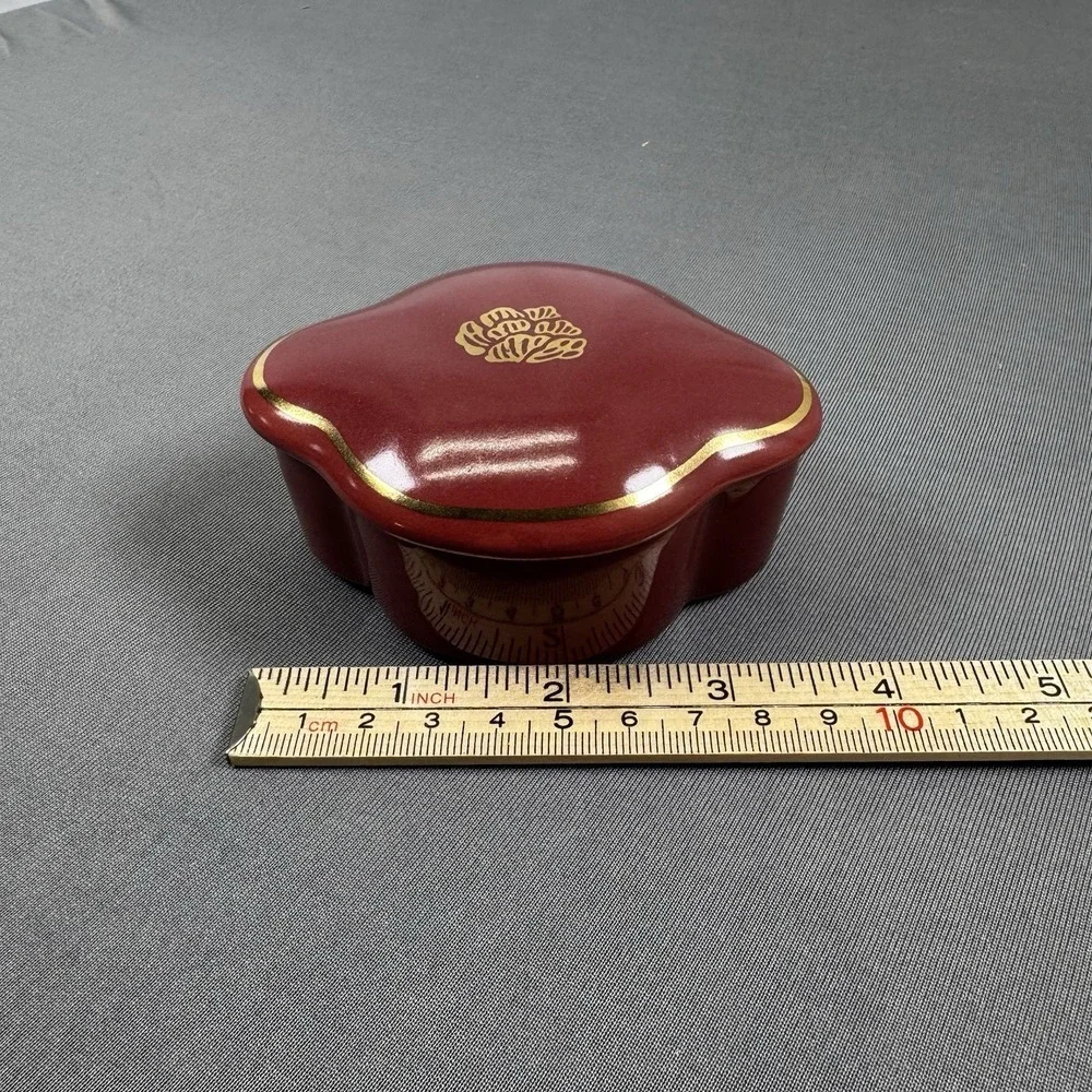Vintage Imari Elegant Treasures Ceramic Trinket Box Avon Gift Set‎ Trinket Box